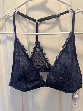 Victoria's Secret Navy Lace T-Back Bralette